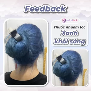 Khách nhuộm màu xanh khói sáng