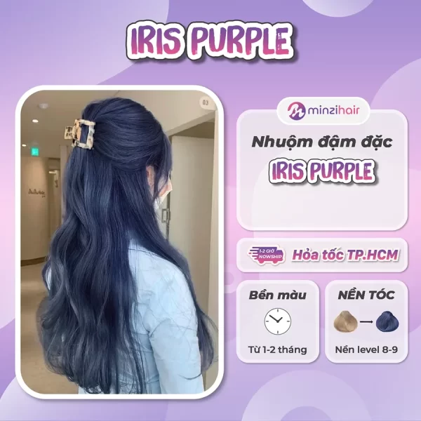Thuốc Nhuộm Tóc Đậm Đặc Màu Iris Purple