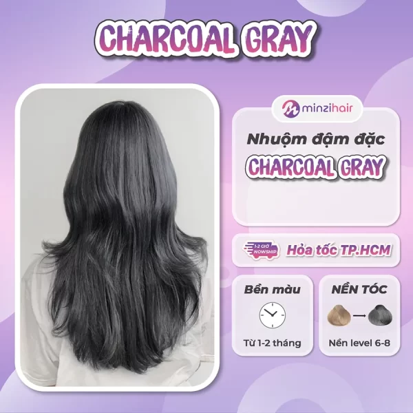 Thuốc Nhuộm Tóc Đậm Đặc Màu Charcoal Gray
