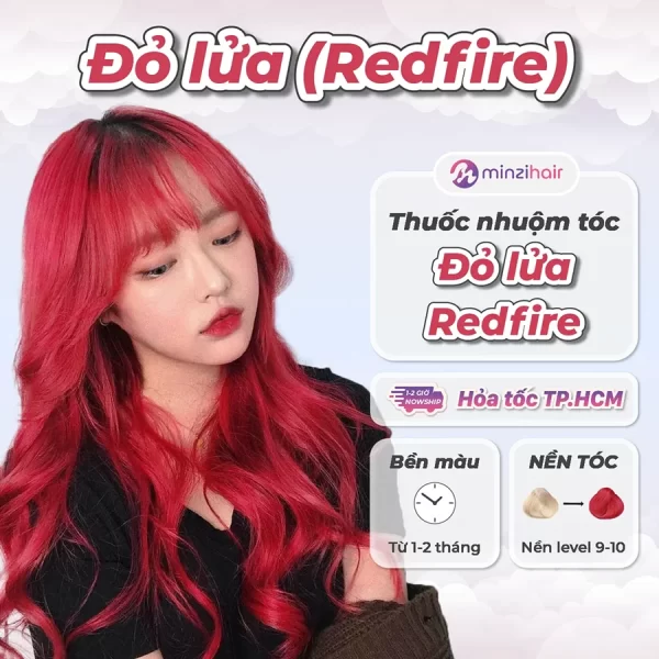 Thuốc Nhuộm Tóc Màu Đỏ Lửa