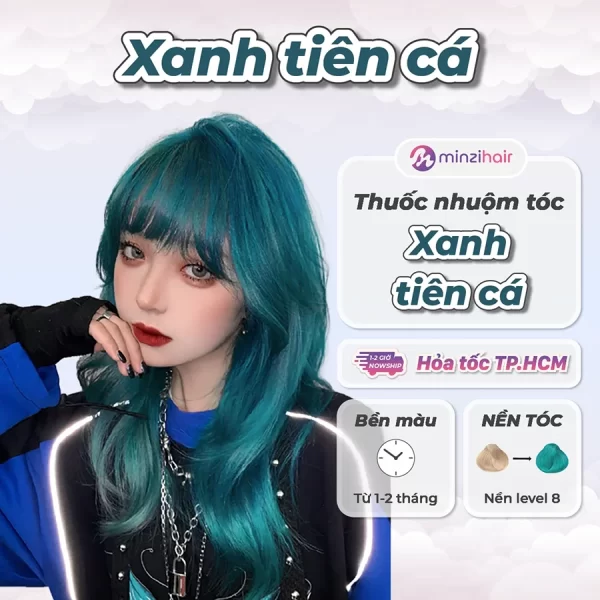 Thuốc Nhuộm Tóc Màu Xanh Tiên Cá