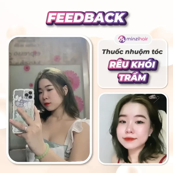 Feedback khách hàng sử dụng thuốc nhuộm tóc rêu khói trầm - 1