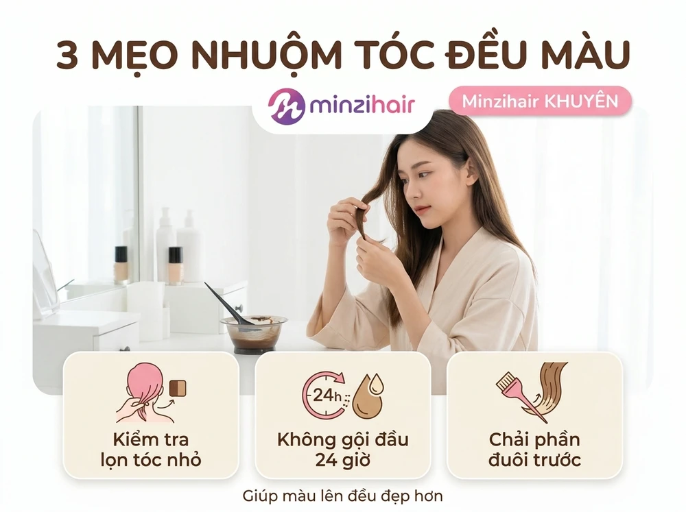 Mẹo từ Minzihair cho kết quả chuẩn hơn