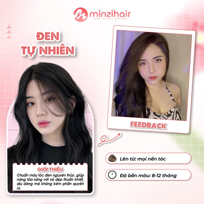 Đen tự nhiên - màu nhuộm hạ nền siêu đỉnh cho học sinh