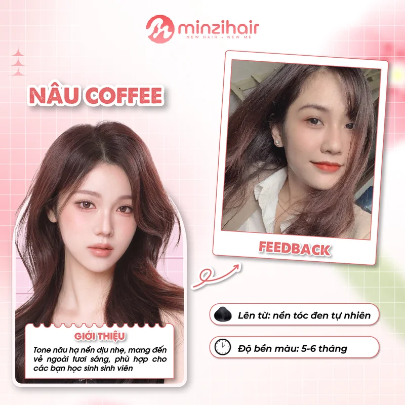 Nâu coffee - Trẻ trung và quyến rũ phù hợp mọi lứa tuổi học trò