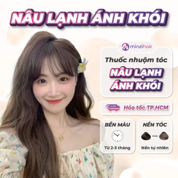 Thuốc nhuộm tóc nâu lạnh ánh khói