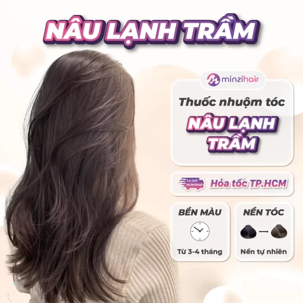 Thuốc nhuộm tóc nâu lạnh trầm
