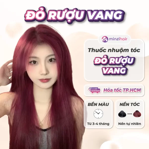 Thuốc nhuộm tóc đỏ rượu vang