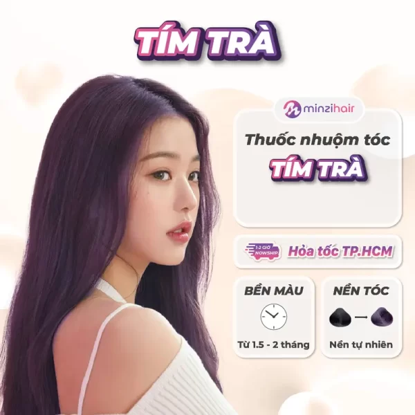 Thuốc nhuộm tóc tím trà