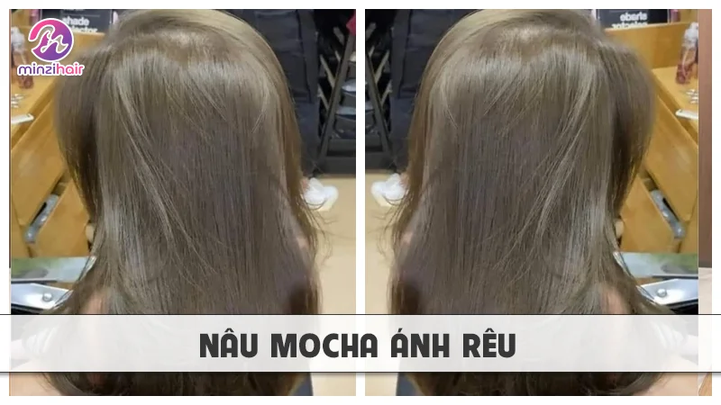 Tóc màu nâu mocha ánh rêu