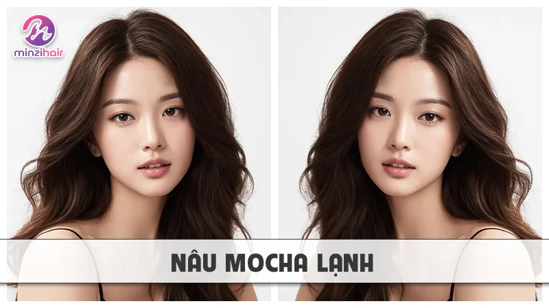 Tóc màu nâu mocha lạnh