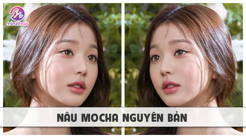 Tóc màu Nâu mocha nguyên bản: Cổ điển và thanh lịch