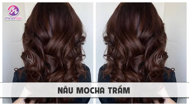 Tóc màu nâu mocha trầm