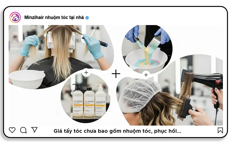 2. Chi phí tẩy tóc có bao gồm tiền nhuộm và phục hồi không?