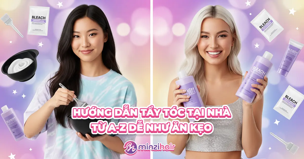Hướng dẫn cách tẩy tóc tại nhà từ A-z