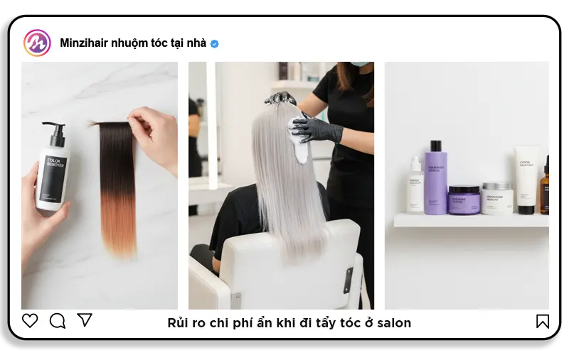 Rủi ro chi phí ẩn khi tẩy tóc ở salon