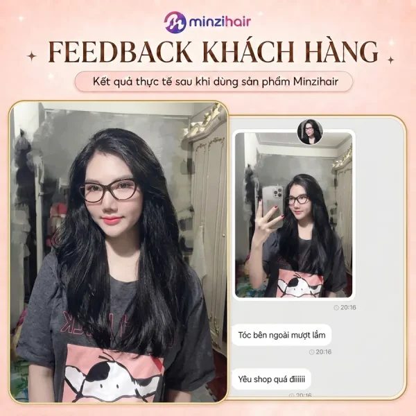 Feedback khách nhuộm tóc màu đen tự nhiên 2