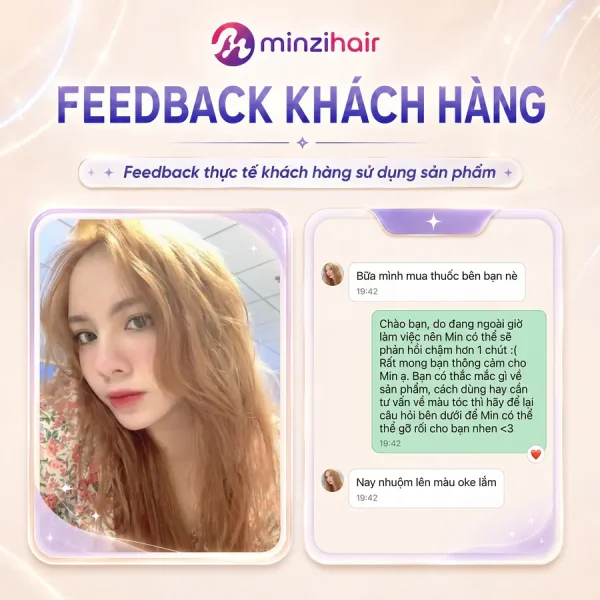 Feedback khách nhuộm nâng tone 2