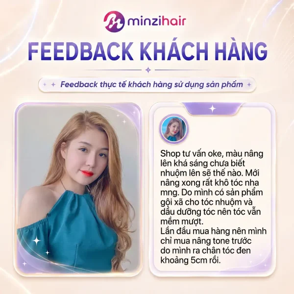 Feedback khách nhuộm nâng tone 3