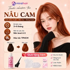 Thuốc nhuộm tóc màu nâu cam