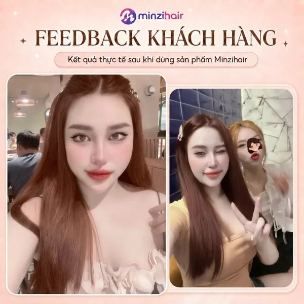 Feedback khách nhuộm tóc màu nâu chocolate 1