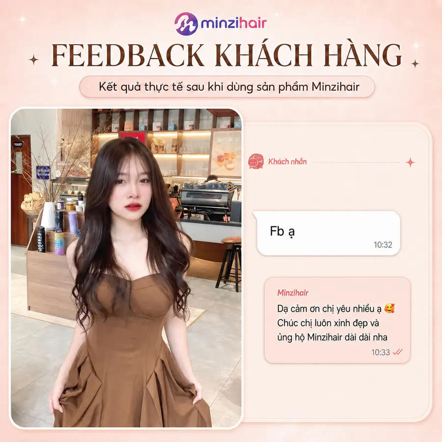 Feedback khách nhuộm tóc màu nâu đen 1