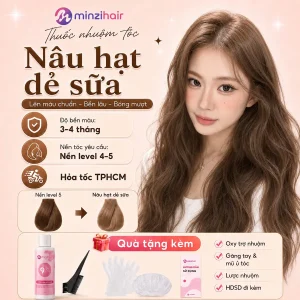 Thuốc nhuộm tóc màu nâu hạt dẻ sữa