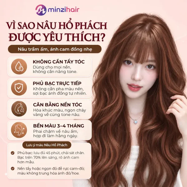 Ưu điểm và lưu ý khi nhuộm nâu hổ phách