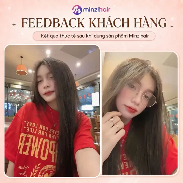 Feedback khách nhuộm tóc màu nâu tây lạnh 2