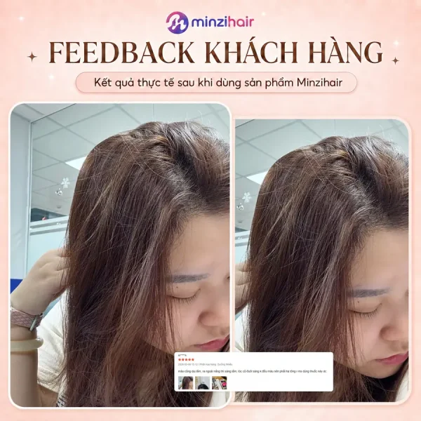 Feedback khách nhuộm tóc màu nâu trà lạnh 1