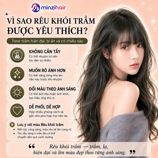 Vì sao thuốc nhuộm tóc màu rêu khói trầm được yêu thích