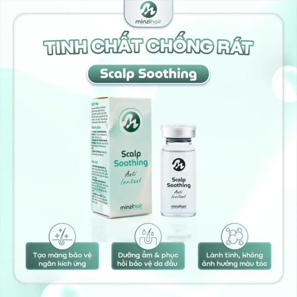 Tinh chất chống rát da đầu Scalp Soothing Minzihair dạng lọ kèm hộp
