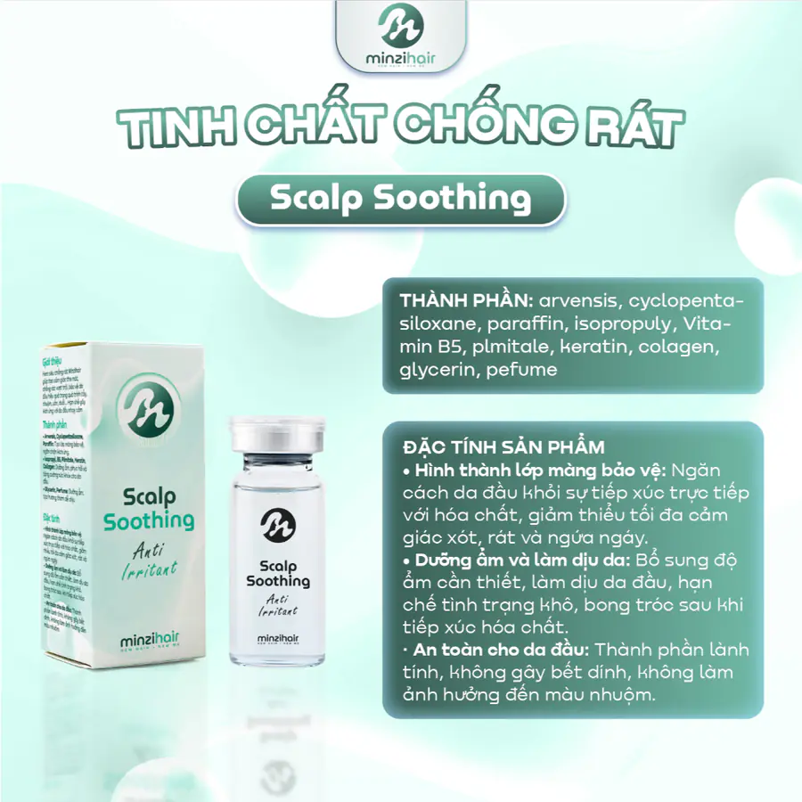 Thành phần và công dụng tinh chất chống rát da đầu Scalp Soothing