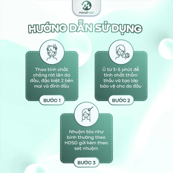 3 bước dùng tinh chất chống rát da đầu trước khi nhuộm tóc