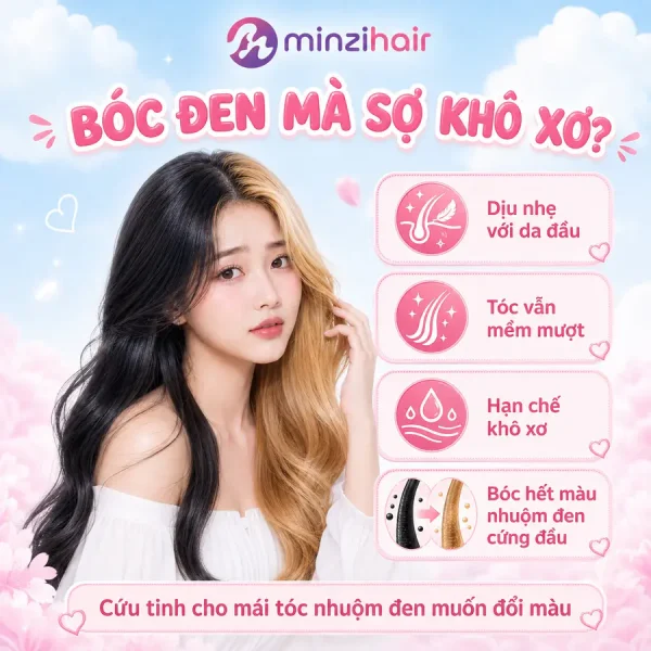 Bóc đen có làm tóc khô xơ không
