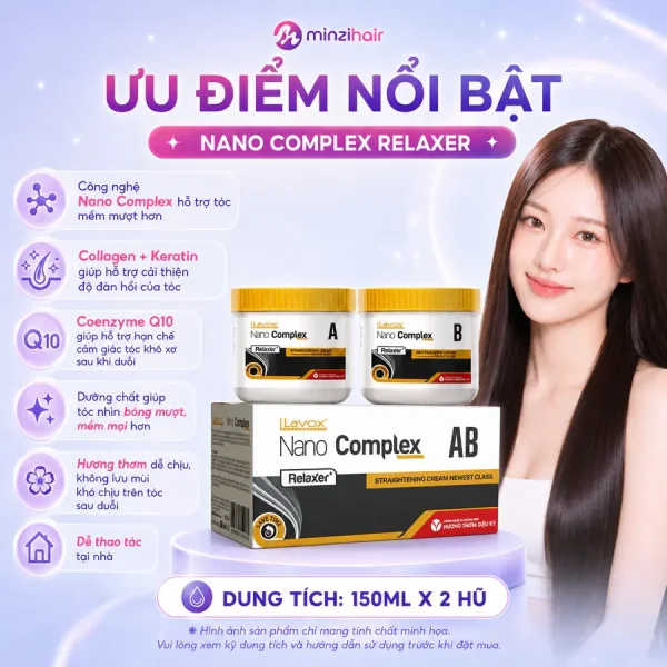 Ưu điểm nổi bật của thuốc duỗi tóc Nano Complex