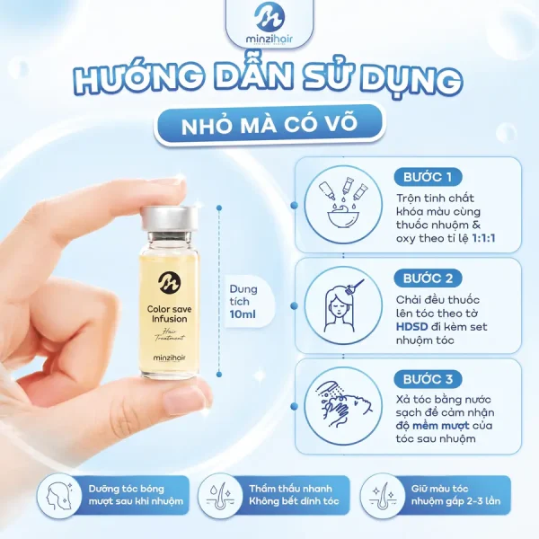 Hướng dẫn sử dụng tinh chất khóa màu