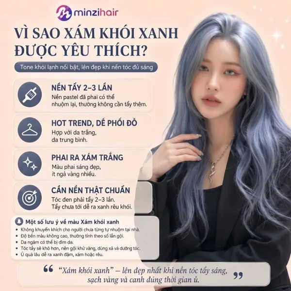 Vì sao màu xám khói xanh được yêu thích